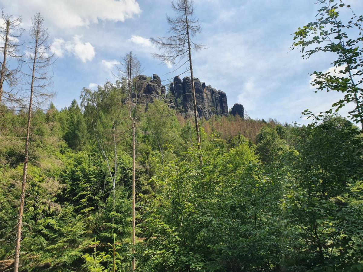 Fewo-Hierundjetzt Lichtenhain Bei Sebnitz Am Malerweg Lichtenhain (Sebnitz) Exterior foto
